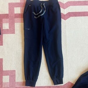 Figs Technical Collection Zamora Jogger Scrub Pants in Navy Blue